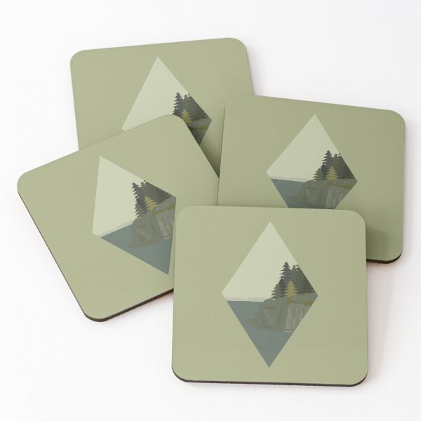 Item preview, Cliffside with trees designed and sold by Jenny Vin Creates.