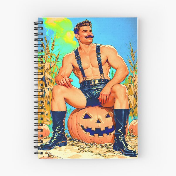 Item preview, Leather Daddy Pumpkin Pin-Up II designed and sold by Hunkyismything.