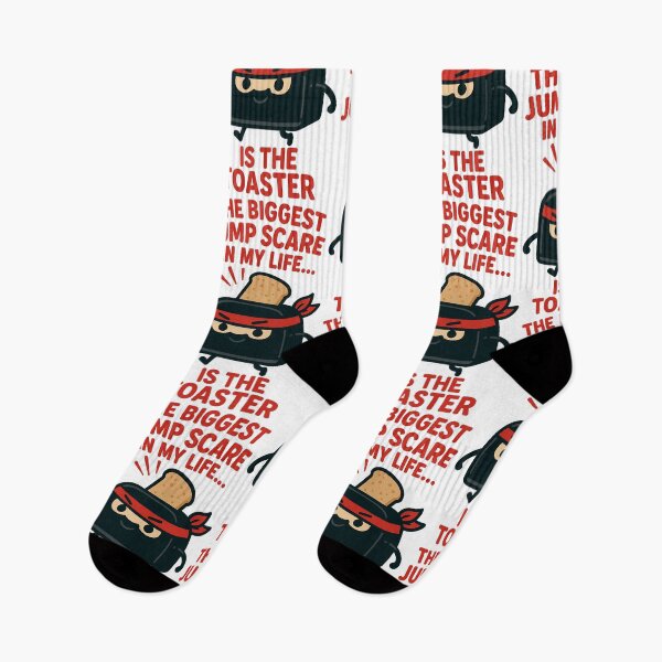 Item preview, The Biggest Jump Scare in My Life Is the Toaster Funny Design designed and sold by TeeTimeTreasure.