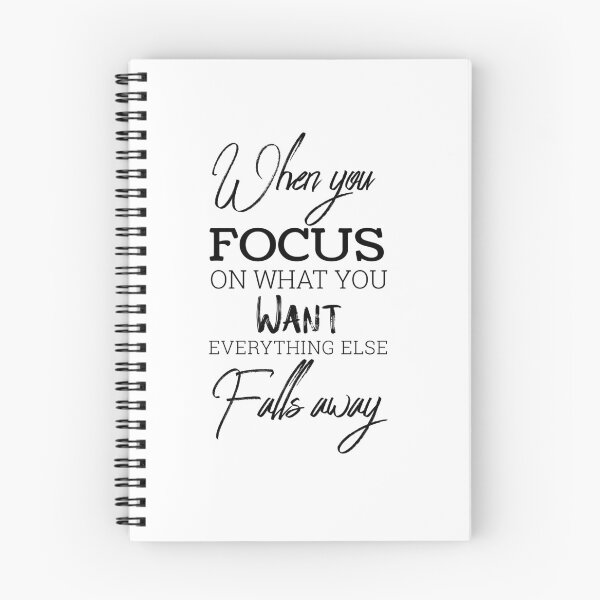 Item preview, When You Focus on What You Want Everything Else Falls Away – Motivational Typography Design designed and sold by FOREVER Motivated.