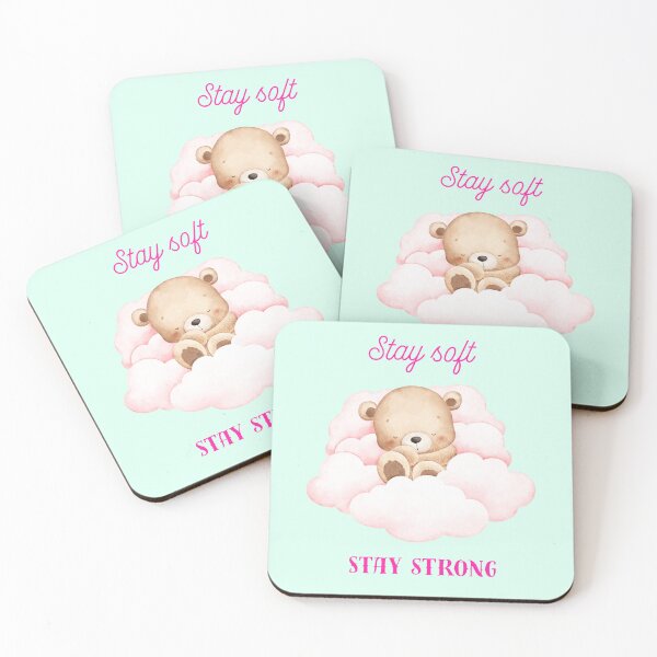 Item preview, Stay Soft, Stay Strong - Empowering Feminine Quote designed and sold by BrightMood Designs.