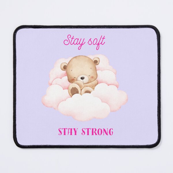 Item preview, Stay Soft, Stay Strong - Empowering Feminine Quote designed and sold by BrightMood Designs.