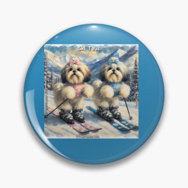 Item preview, Ski Tzus: Shih Tzus Shredding the Slopes in Style designed and sold by Rick London Gifts.