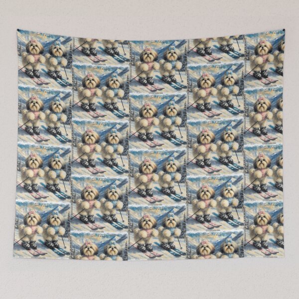 Item preview, Ski Tzus: Shih Tzus Shredding the Slopes in Style designed and sold by Rick London Gifts.