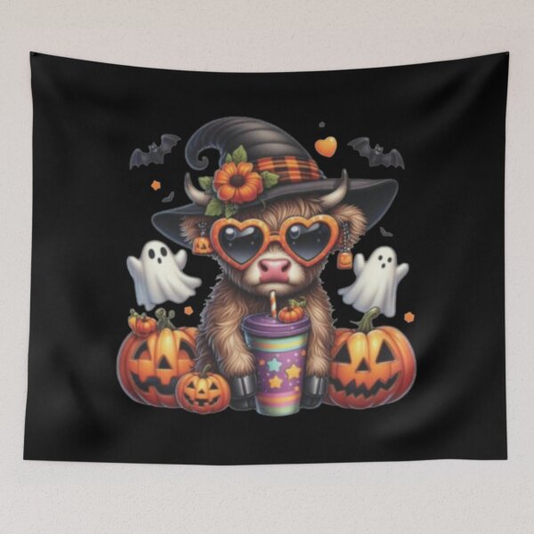 Item preview, halloween autumn cow designed and sold by szydelkowanika.