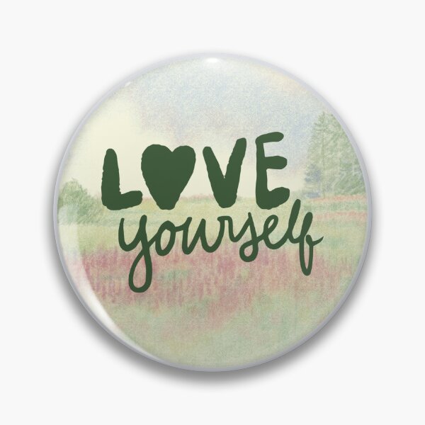 Item preview, Love Yourself Circle Scenic Nature Design designed and sold by Studio Sonder.