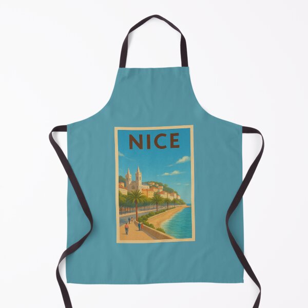 Item preview, Nice France Travel Art – Promenade des Anglais and Mediterranean Coast designed and sold by Annika Shurafa.