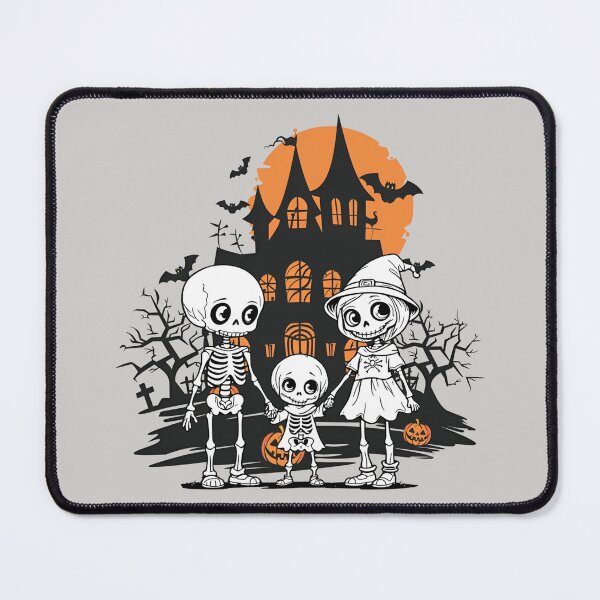 Item preview, A family of skeletons and a scary castle. designed and sold by MagelliShop.