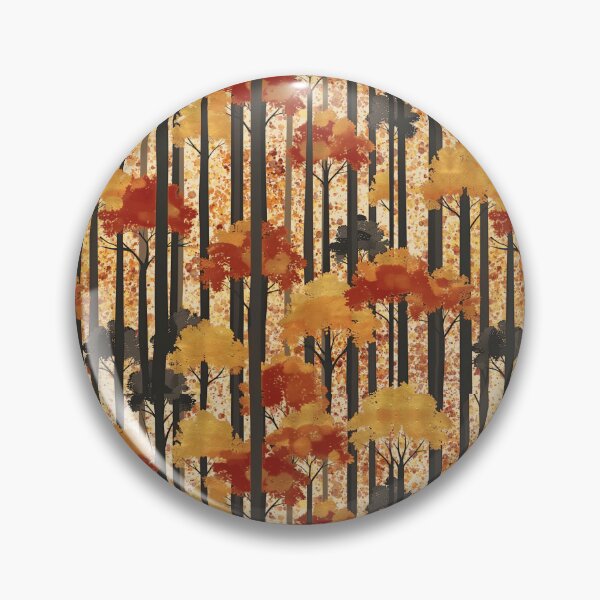 Item preview, Autumn Forest Trees Woodland Pattern designed and sold by ArtStyleAlice.