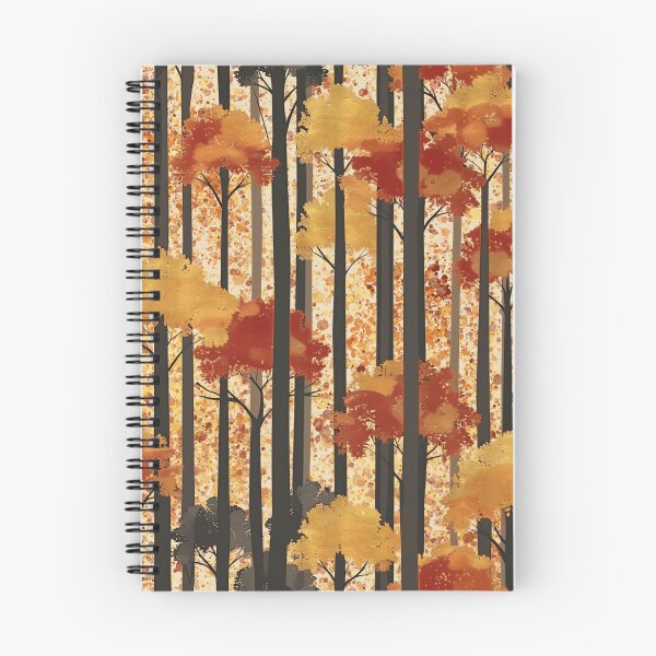Artikelvorschau, Herbstwald Bäume Waldmuster entworfen und verkauft von ArtStyleAlice.