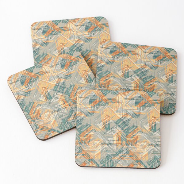 Item preview, Woodblock print geometric  designed and sold by Alessandro Remo Mazzoni Remotextiles.