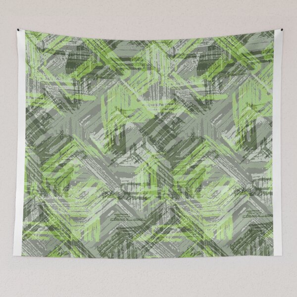 Item preview, Woodblock print geometric  designed and sold by Alessandro Remo Mazzoni Remotextiles.