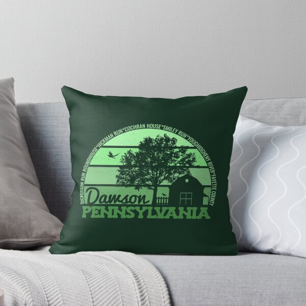 Aperçu de l'œuvre Logo rétro vintage de la fierté locale de Dawson, Pennsylvanie, coucher de soleil créée et vendue par CRHPOD20.