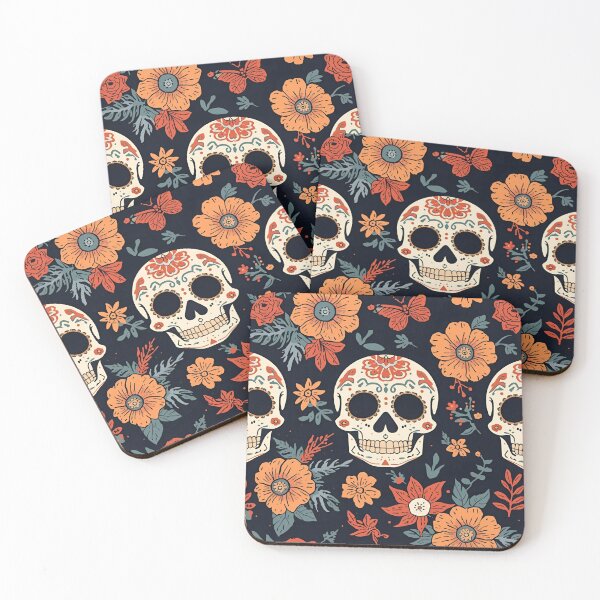 Item preview, Sugar Skull Halloween Skulls designed and sold by PatronesKawai.