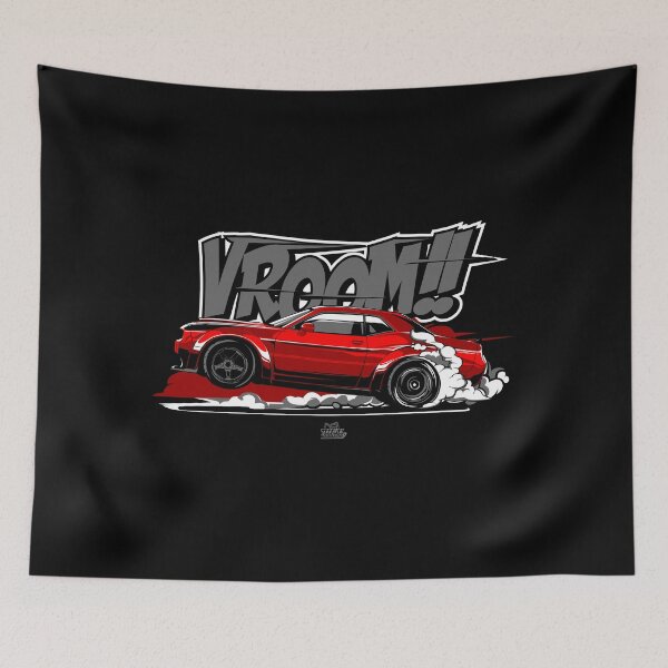 Item preview, Vroom Muscle Power | American Car Art designed and sold by TeeFuel.