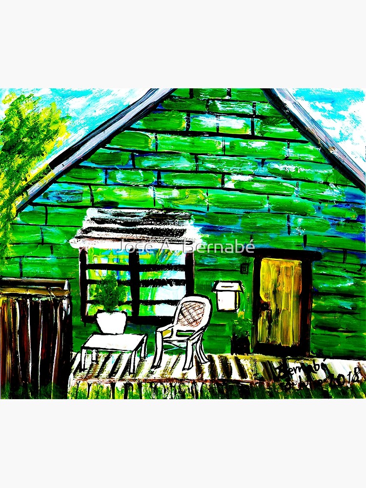 "The green cabin" Poster by josebernabe28 Redbubble