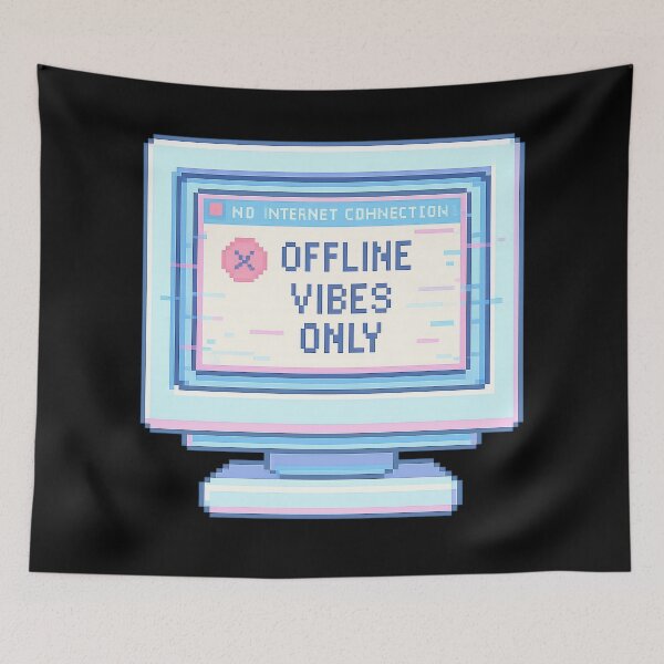 Item preview, Offline Vibes Only - Retro Computer Nostalgia Design designed and sold by FunnyPics4You.