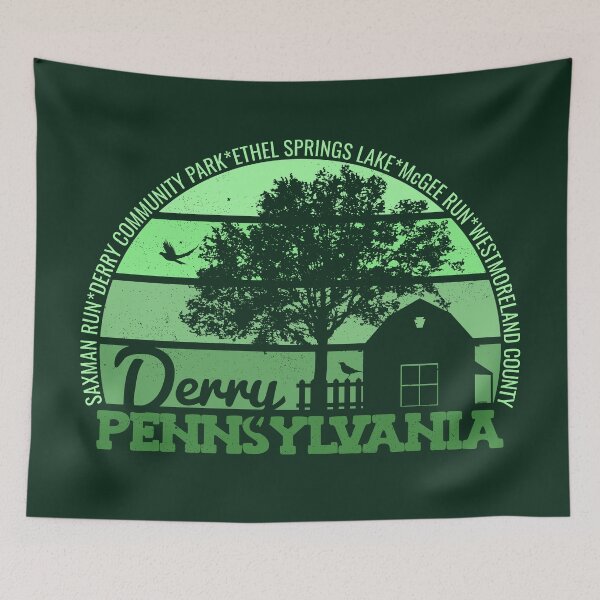 Item preview, Derry Pennsylvania Sunset Retro Vintage Local Pride Logo designed and sold by CRHPOD20.