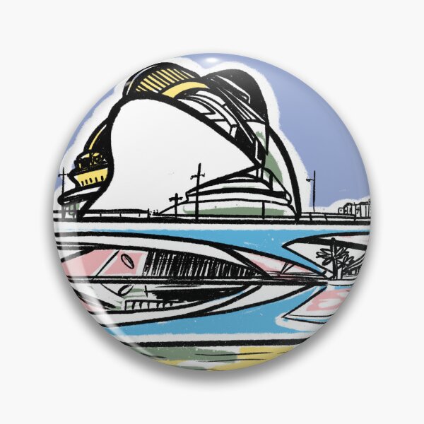 Item preview, Minimal Palacio de las Ciencias Poster | Modern Valencia Architecture Print | City of Arts and Sciences Wall Art designed and sold by Tropical Blood.