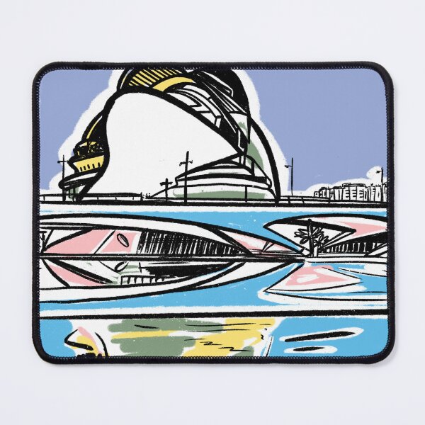 Item preview, Minimal Palacio de las Ciencias Poster | Modern Valencia Architecture Print | City of Arts and Sciences Wall Art designed and sold by Tropical Blood.