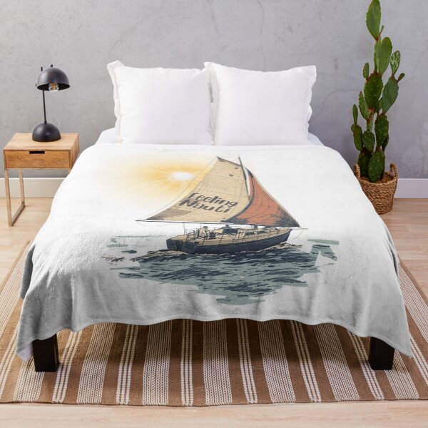 Item preview, Feeling Nauti Retro Sailboat Design designed and sold by MoonLightFX.