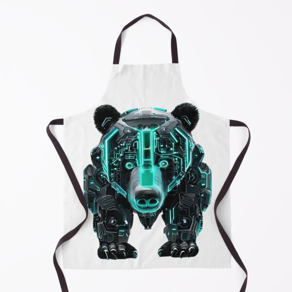 Item preview, Black Bear with Neon Green Glow | Futuristic Wildlife Art designed and sold by Naturalite19.