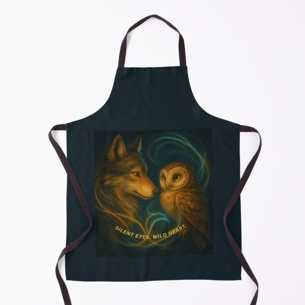 Item preview, Soul Bond – Silent Eyes, Wild Heart (Wolf & Owl) designed and sold by GeoWild Designs.