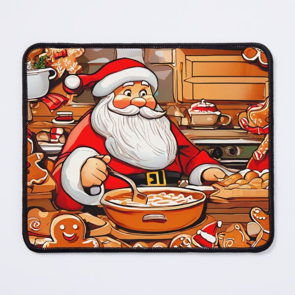 Item preview, Santa and the Gingerbread Men. designed and sold by Zofia Sosnecka.