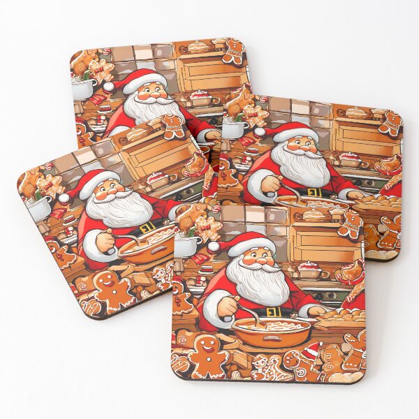 Item preview, Santa and the Gingerbread Men. designed and sold by Zofia Sosnecka.