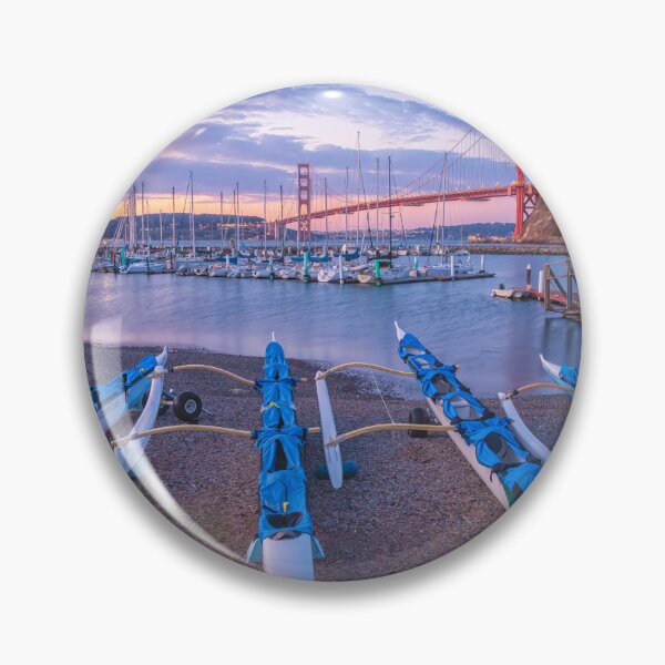 Item preview, Golden Gate Bridge and Outrigger Canoes designed and sold by jvnimages.
