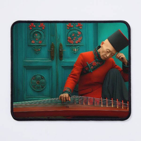 Item preview, Elegant Musician Playing a Traditional Instrument designed and sold by Artessie.