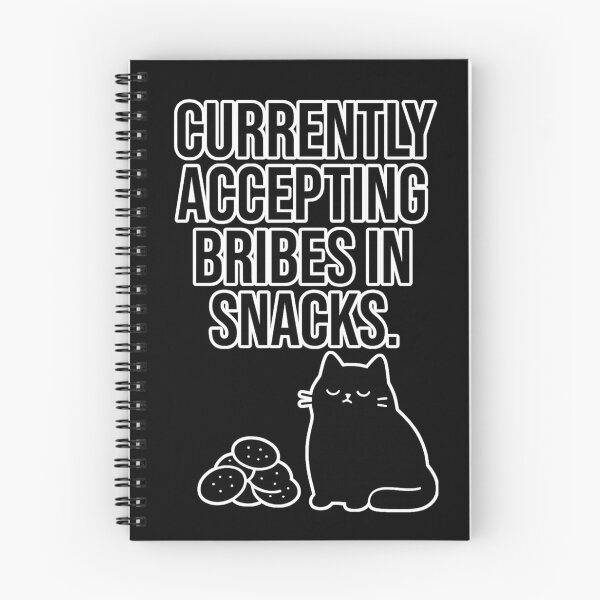 Item preview, Snack Bribes Only — Sarcastic Cat Minimalist Design designed and sold by catastrocat.