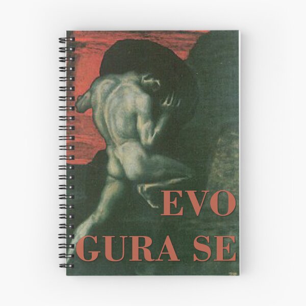 Item preview, Kako ide? Evo, gura se!  /Sisyphus Pushing the Boulder – Mythical Struggle Art designed and sold by zaMAJAvanje.