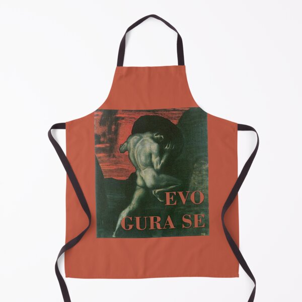 Item preview, Kako ide? Evo, gura se!  /Sisyphus Pushing the Boulder – Mythical Struggle Art designed and sold by zaMAJAvanje.