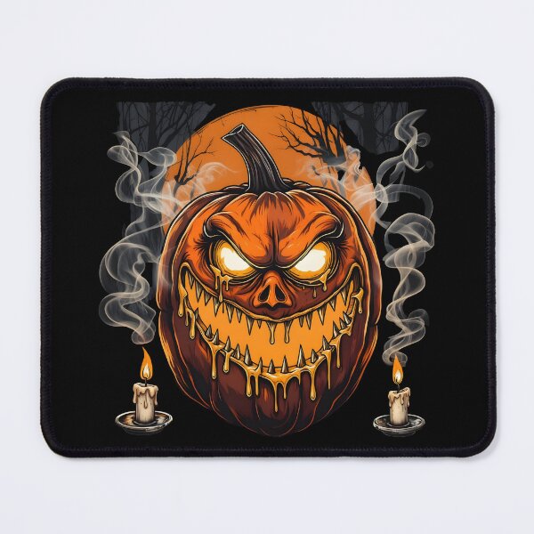 Item preview, halloween horror Creepy Pumpkin Face Artwork for Halloween Night designed and sold by Uglyandcute.