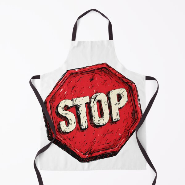 Item preview, Stop Sign Sketch Art – Red Grunge Street Style Illustration designed and sold by DesignArtist.ia.