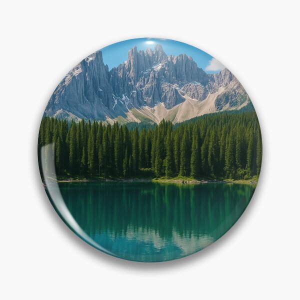 Item preview, "Mountain Paradise – Scenic Forest Reflections in Emerald Waters" designed and sold by The Natural Image.