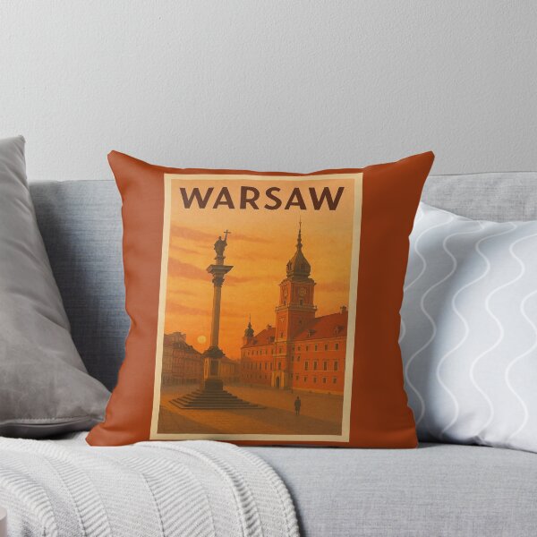 Item preview, Warsaw Poland Travel Art – Royal Castle and Sigismund’s Column at Sunset designed and sold by Annika Shurafa.