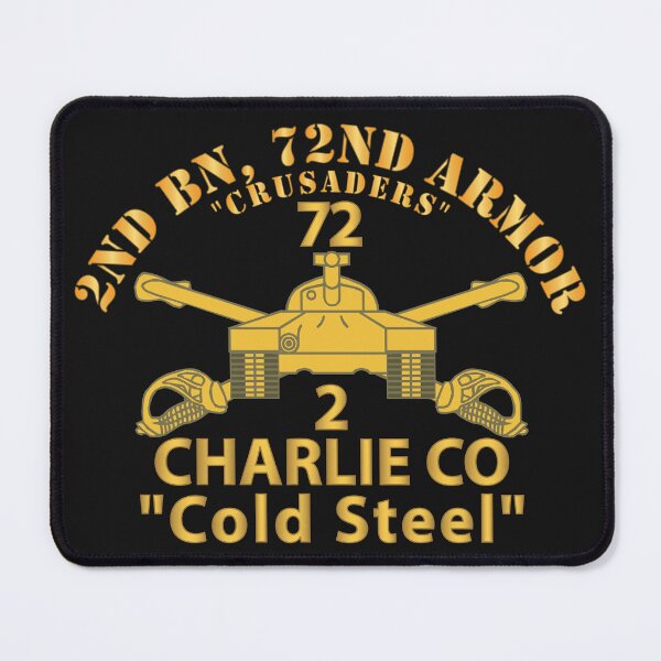 Item preview, Army - 2nd Bn, 72nd Armor - Crusaders - C Co, Cold Steel - Armor Branch wo US Army X 300 designed and sold by Military Insignia Products.