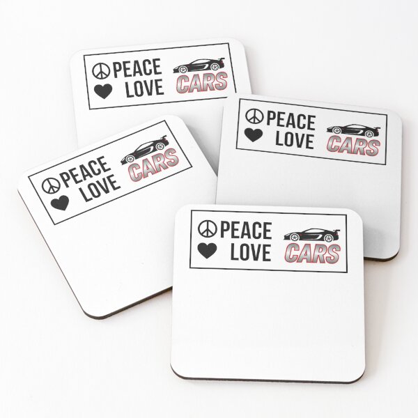 Item preview, Peace Love Cars – Funny & Cool Car Lover designed and sold by LuxeGraphix.