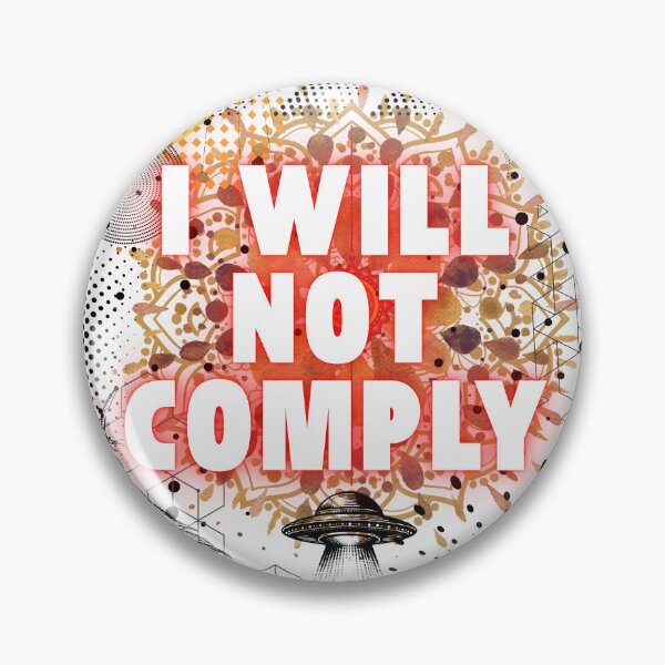 Item preview, Rebel energy 'I will not comply' spirit of independence and free thinking designed and sold by HowAboutTee.