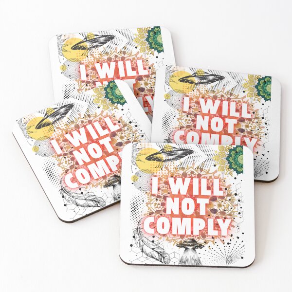 Item preview, Rebel energy 'I will not comply' spirit of independence and free thinking designed and sold by HowAboutTee.