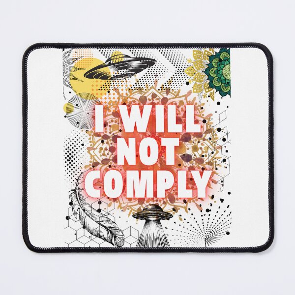 Item preview, Rebel energy 'I will not comply' spirit of independence and free thinking designed and sold by HowAboutTee.