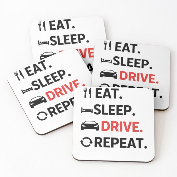 Item preview, Eat Sleep Drive Repeat – Funny & Motivational Car Lover designed and sold by LuxeGraphix.