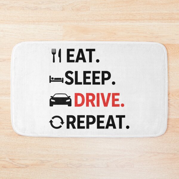 Item preview, Eat Sleep Drive Repeat – Funny & Motivational Car Lover designed and sold by LuxeGraphix.
