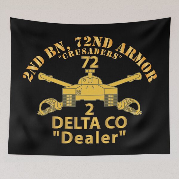 Item preview, Army - 2nd Bn, 72nd Armor - Crusaders - D  Co, Dealer - Armor Branch wo US Army X 300 designed and sold by Military Insignia Products.