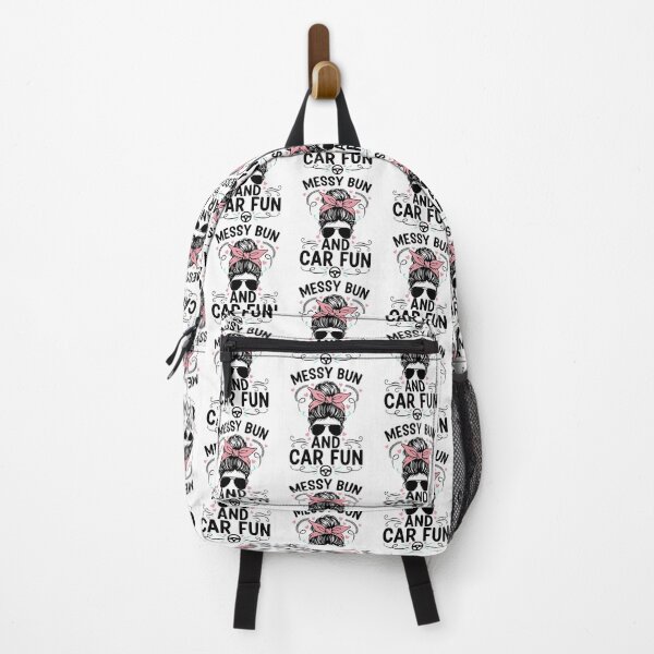 Item preview, Messy Bun and Car Fun – Funny Car Lover graphic for Women designed and sold by LuxeGraphix.