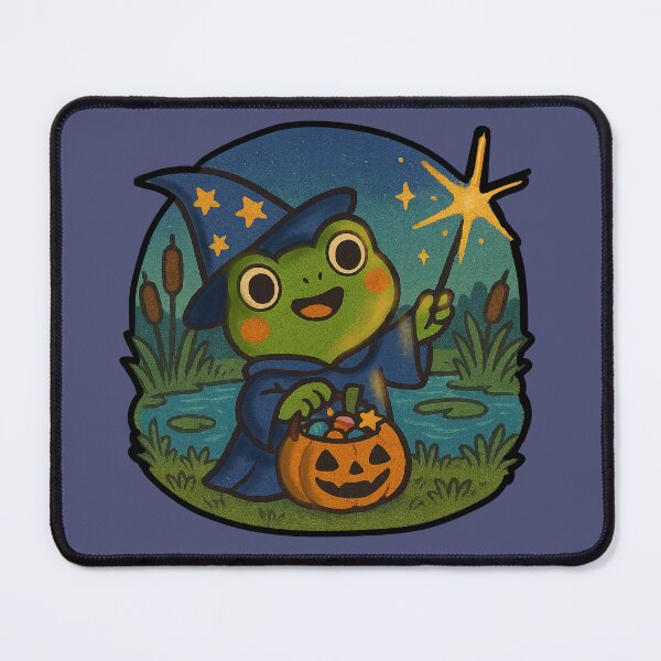Item preview, Wizard Frog Halloween Magic designed and sold by MythicPixel.