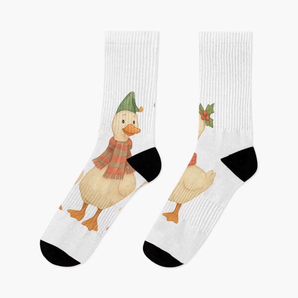 Item preview, Festive Christmas Geese – Holiday Duck Friends in Cozy Outfits designed and sold by KateVil.