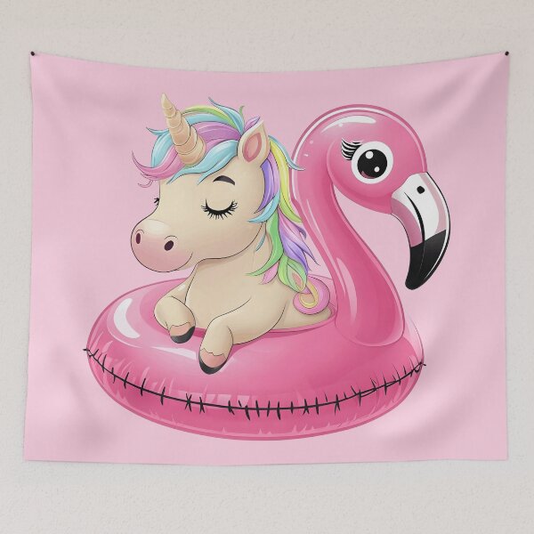 Item preview, Unicorn Pool Float - Summer Vibes Relaxation designed and sold by ArtsyWishesShop.